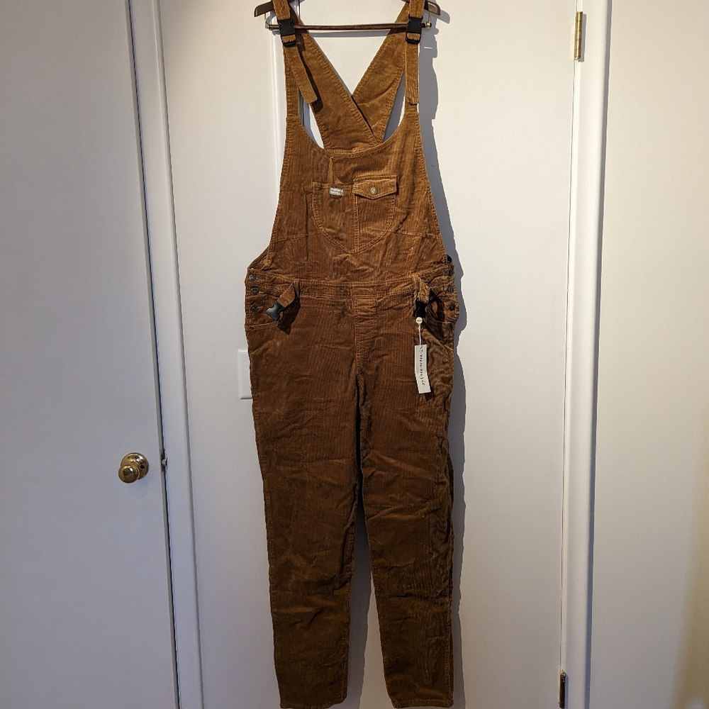 Mumsie Carmella Corduroy Baby-Wearing Pregnancy Overalls